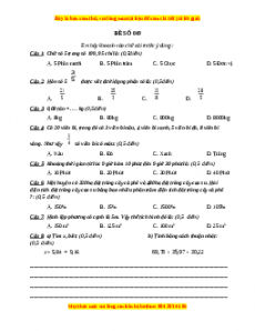 Bộ đề thi Toán 5 học kì 2 năm 2022 - 2023 - Đề 49