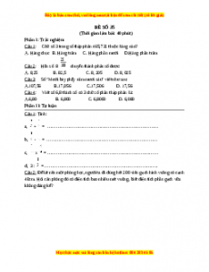 Bộ đề thi Toán 5 học kì 1 năm 2022 - 2023 - Đề 35
