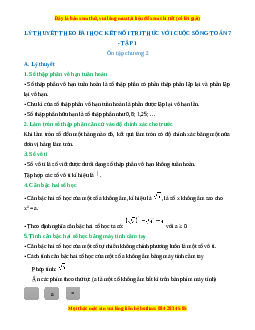 Lý thuyết Toán 7 Kết nối tri thức (cả năm)