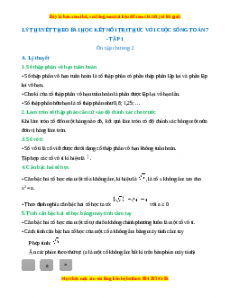 Lý thuyết Toán 7 Kết nối tri thức (cả năm)