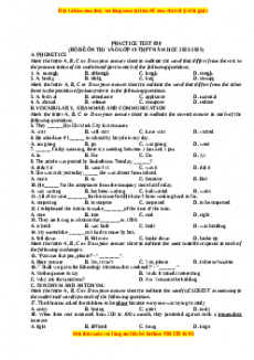 Đề luyện thi vào 10 môn Tiếng anh năm 2023 có đáp án (Đề 30)