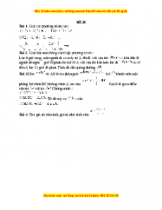 Đề thi giữa kì 2 Toán 8 năm 2023 - Đề 39