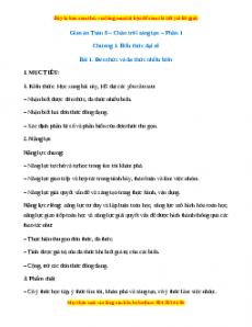Giáo án Toán 8 Chân trời sáng tạo (năm 2025) | Giáo án Toán 8 mới, chuẩn nhất
