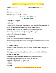 Giáo án Công nghệ 10 (Kết nối tri thức) Bài 5: Giá thể trồng cây