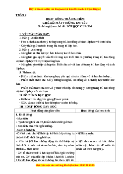 Giáo án Tuần 1: Chân dung em Hoạt động trải nghiệm 3 Kết nối tri thức