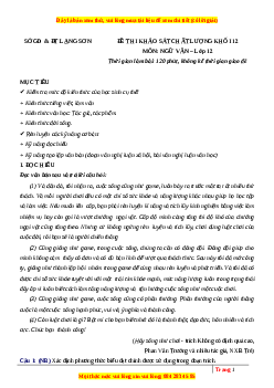 Đề thi thử Ngữ văn Sở Lạng Sơn lần 1 năm 2023
