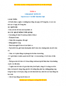 Giáo án HĐTN  1 Cánh diều Tuần 4
