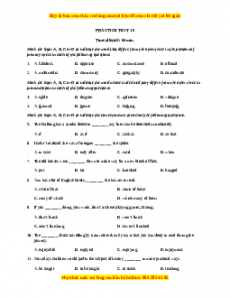 Đề luyện thi vào 10 môn Tiếng anh năm 2023 có đáp án (Đề 11)