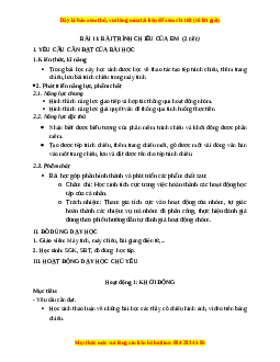 Giáo án Bài 11: Bài trình chiếu của em Tin học 3 Kết nối tri thức