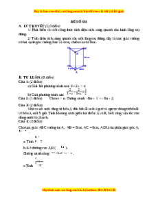 Đề thi cuối học kì 2 Toán 8 năm 2022 - 2023 - Đề 31
