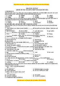 Đề luyện thi vào 10 môn Tiếng anh năm 2023 có đáp án (Đề 57)