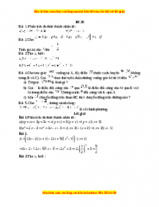 Đề thi giữa kì 1 Toán 8 năm 2023 - Đề 30