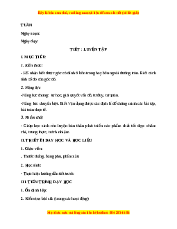 Giáo án Luyện tập trang 83 Toán 9 Học kì 2