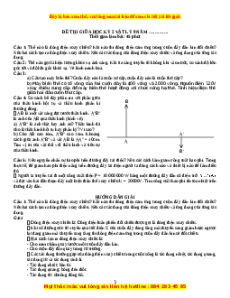 Đề thi giữa kì 2 Vật lí 9 năm 2023 - Đề 8