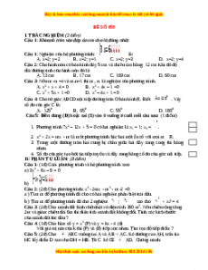 Đề thi Toán 9 học kì 2 năm 2022 - 2023 - Đề 59