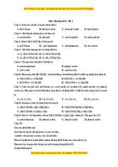 3000 bài tập trắc nghiệm Hóa Học theo các mức độ vận dụng năm 2023
