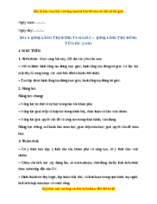 Giáo án Toán 7 Chân trời sáng tạo Bài 3: Hình lăng trụ đứng tam giác - Hình lăng trụ đứng tứ giác