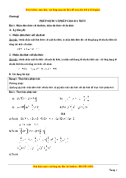 Tổng hợp lý thuyết và các dạng bài tập Đại số lớp 8 - Kiều Văn Tuấn