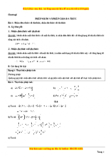 Tổng hợp lý thuyết và các dạng bài tập Đại số lớp 8 - Kiều Văn Tuấn