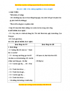 Giáo án Việc của mình không cần ai nhắc Hoạt động trải nghiệm 2 Kết nối tri thức