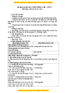 Giáo án Ôn tập đánh giá cuối kỳ II (Tiết 1) Tiếng việt 3 Chân trời sáng tạo