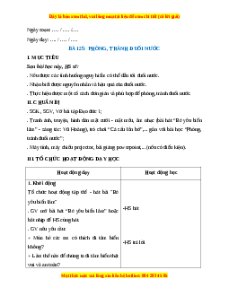 Giáo án Bài 25 Đạo đức 1 Kết nối tri thức: Phòng, tránh đuối nước