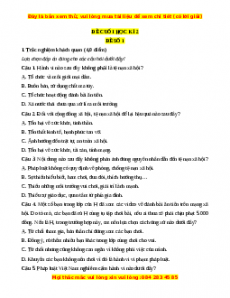 Đề thi cuối kì 2 GDCD 7 Cánh diều (Đề 1)
