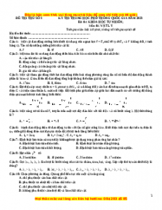 Đề thi thử THPT Quốc Gia môn Vật Lí có đáp án ( đề 3 ) - thầy Lại Đắc Hợp