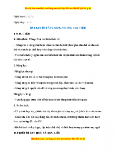 Giáo án Luyện tập chung trang 45 Toán 7 Kết nối tri thức