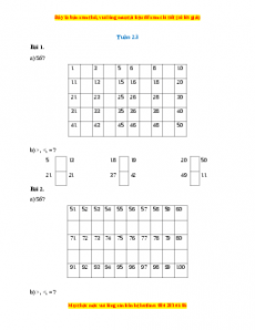 Bài tập cuối tuần Toán lớp 1 Tuần 23 Cánh diều (có lời giải)