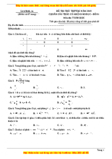 Bộ 20 Đề thi thử THPT Quốc gia Toán năm 2023 - sách Lovebook