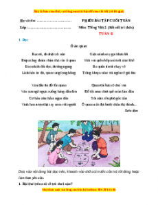 Bài tập cuối tuần Tiếng việt lớp 2 Tuần 12 Kết nối tri thức (có lời giải)