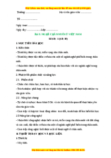 Giáo án Công nghệ 7 Bài 8 (Chân trời sáng tạo): Nghề chăn nuôi ở Việt Nam