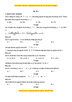 Bộ 36 đề thi trắc nghiệm Hóa học 10 năm 2023 có đáp án