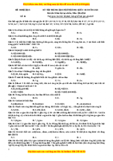 Bộ 30 đề thi thử THPTQG môn Hóa học năm 2023 - GV Nguyễn Minh Tuấn có đáp án (Đề 16)