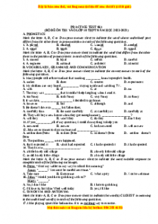 Đề luyện thi vào 10 môn Tiếng anh năm 2023 có đáp án (Đề 61)