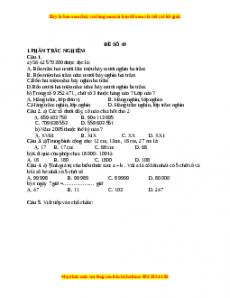 Đề thi Toán lớp 4 cuối kì 1 năm 2022 - 2023 (Đề 49)