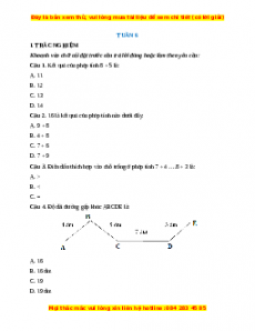 Bài tập cuối tuần Toán lớp 2 Tuần 6 Chân trời sáng tạo (có lời giải)