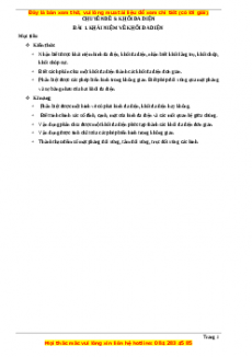 Chuyên đề Khối đa diện Hình học 12 năm 2023