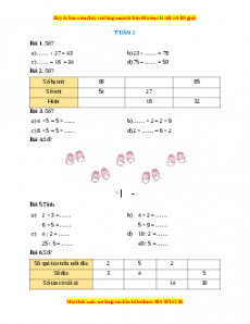 Bài tập cuối tuần Toán lớp 3 Tuần 2 Chân trời sáng tạo (có lời giải)