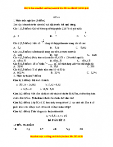 Bộ đề thi Toán 5 học kì 1 năm 2022 - 2023 - Đề 15