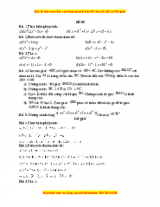 Đề thi giữa kì 1 Toán 8 năm 2023 - Đề 80