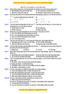 Đề thi thử Vật lí trường Gia Định - HCM năm 2023