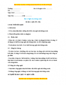 Giáo án Công nghệ 6 Bài 3 (Cánh diều): Ngôi nhà thông minh