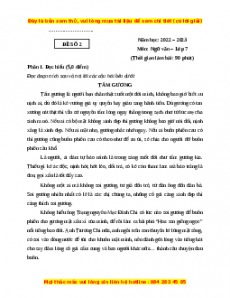 Đề thi giữa kì 2 Ngữ Văn lớp 7 Kết nối tri thức (Đề 2)