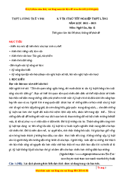Đề thi thử Ngữ văn trường Lương Thế Vinh lần 2 năm 2023