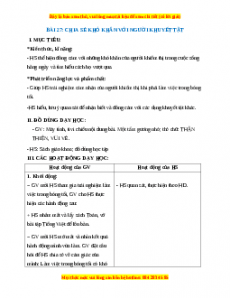 Giáo án Chia sẻ khó khăn với người khuyết tật Hoạt động trải nghiệm 2 Kết nối tri thức