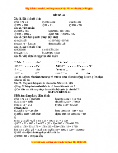 Đề thi Toán lớp 4 cuối kì 1 năm 2022 - 2023 (Đề 44)