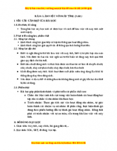Giáo án Bài 4: Làm việc với máy tính Tin học 3 Kết nối tri thức