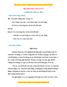 Đề thi cuối kì 2 Tiếng Việt lớp 2 Kết nối tri thức (Đề 7)